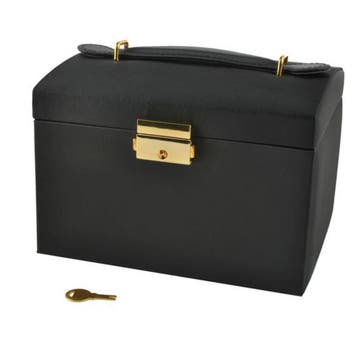 Beautylushh Elegante zwarte sieradendoos met sleutel, spi..., Ophalen of Verzenden, Nieuw
