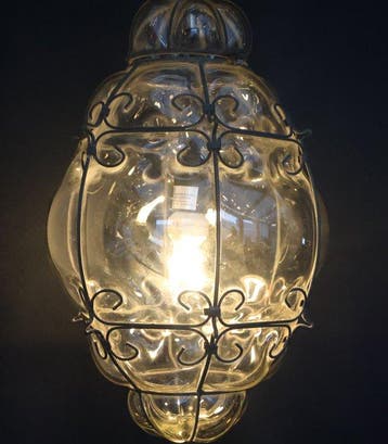 Plafondlamp - Glas - Gekooide hanglamp