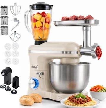 2000W Keukenmixer - Vleesmolen, Blender & Pastamachine, Verzenden, Zo goed als nieuw