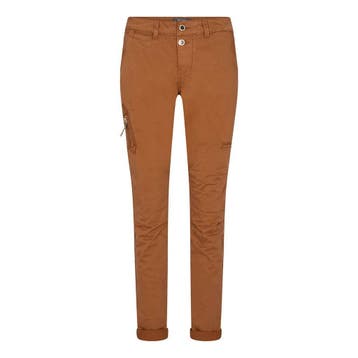Mos Mosh • bruine cargo broek Valerine • W31, Mos Mosh, Verzenden, Nieuw, Bruin