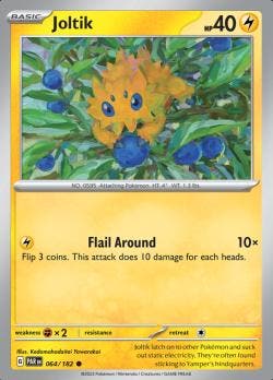 Joltik 064/182 reverse holo Paradox Rift, Ophalen of Verzenden, Nieuw, Losse kaart, Foil