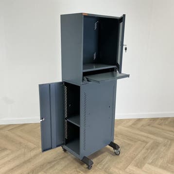 Eurokraft verrijdbare computerkast met werkblad, (hxbxd), Zakelijke goederen, Kantoor en Winkelinrichting | Computer en IT, Ophalen of Verzenden