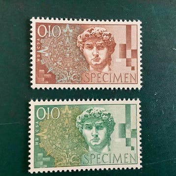 Zwitserland - 2 proeven van de niet uitgegeven zegel - MNH -, Gestempeld