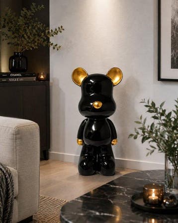 Beeld, design teddy bear - 48 cm - polyresin