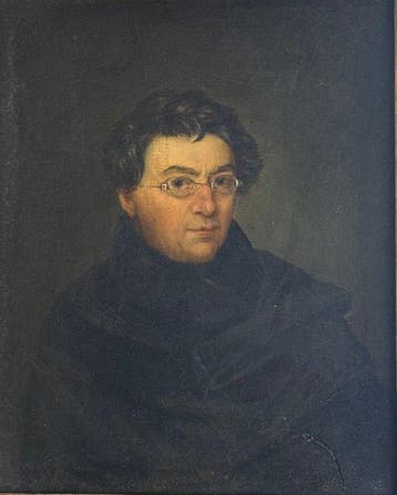 Russische school (XIX) - Gentiluomo con occhiali, forse, Antiek en Kunst, Kunst | Schilderijen | Klassiek