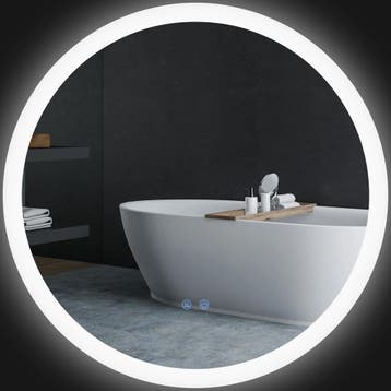 TRUUSK Verlichte Badkamerspiegel Ø70 cm - 3 Lichtkleuren - I, Verzenden, Nieuw
