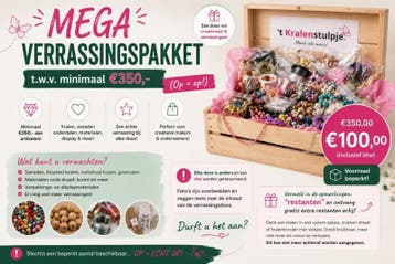 Mega verrassingspakket t.w.v. minimaal €350,- (Op = op!), Ophalen of Verzenden, Nieuw, Kraal