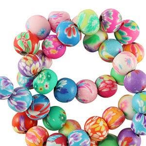15 x Polymeer kralen 6mm Multicolour (Polymeerkralen), Hobby en Vrije tijd, Kralen en Sieraden maken, Ophalen of Verzenden, Nieuw