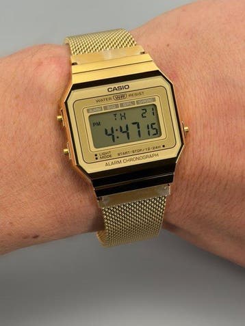 Casio Vintage Digital – Gold Tone – Alarm Chronograph –, Nieuw