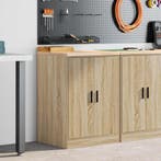 vidaXL Garagekast 60x51x85 cm massief grenenhout sonoma, Huis en Inrichting, Verzenden, Nieuw