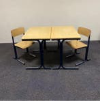complete schoolset Galvanitas 12 stuks tafels + stoelen, Ophalen of Verzenden, Gebruikt, Hout, Vijf, Zes of meer stoelen