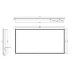 Quatro Dimbare Led Spiegel 120X60Cm, Ophalen of Verzenden, Nieuw