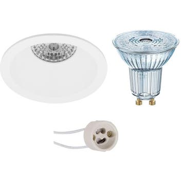 GU10 Inbouwspot Set - Mat Wit - Inbouw Rond - Dimbaar -, Huis en Inrichting, Lampen | Spots, Metaal of Aluminium, Nieuw, Ophalen of Verzenden