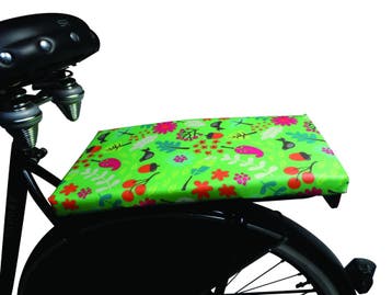 BikeCap Fietskussen  Scandi Garden Green, Fietsen en Brommers, Fietsaccessoires | Fietsstoeltjes, Verzenden, Nieuw