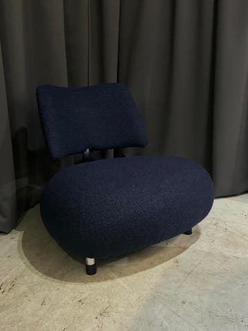 Leolux Pallone - Nieuw Wol Boucle Blauw -, Zo goed als nieuw