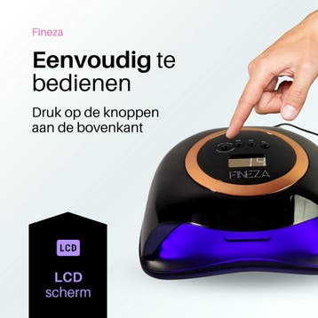 2dekans | Fineza UV Lamp Gelnagels - Gellak Nagel Droger -, Ophalen of Verzenden, Zo goed als nieuw, Zwart