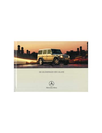2002 MERCEDES BENZ G KLASSE HARDCOVER BROCHURE DUITS, Nieuw, Author