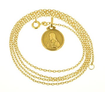 Ketting met hanger - 18 karaat Geel goud