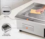 22 Inch Commerciële RVS Elektrische Bakplaat Instelbare Temp, Verzenden, Nieuw