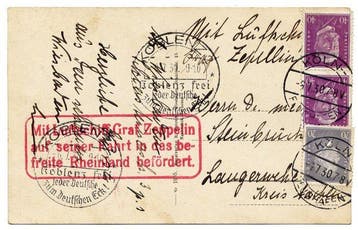 Duitse Rijk 1930 - Zeppelin LZ 127: Rheinlandfahrt -, Gestempeld