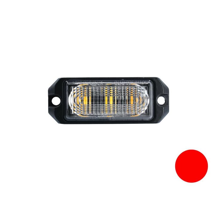 LED flitser 3-voudig ultra flat Rood, Auto-onderdelen, Verlichting, Nieuw, Ophalen of Verzenden