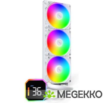 Montech HyperFlow Digital 360 ARGB Wit, Verzenden, Nieuw