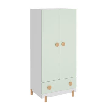 Kinderkledingkast Vaarentaa met lade 126x60x41 cm mintgroen, Verzenden, Nieuw