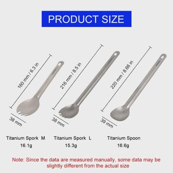 Widesea Titanium Spork - Lichtgewicht Outdoor Bestek voor Ka, Verzenden, Nieuw