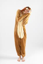 Onesie Luiaard Pak L-XL Luiaardpak Kostuum Bruin Sloth Jungl, Maat 52/54 (L), Carnaval, Nieuw, Ophalen of Verzenden
