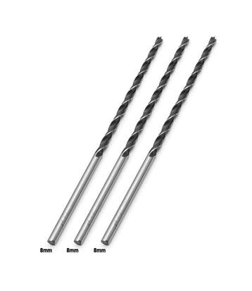 Set van 3 extra lange houtboren (8x300 mm), Ophalen of Verzenden, Nieuw