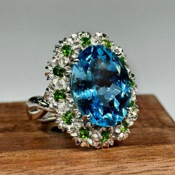 Zonder minimumprijs - Ring 18K goudgeplateerd 925 sterling, Sieraden, Tassen en Uiterlijk, Nieuw