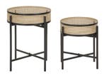 TAFEL FUJI SET 2 STUKS CM Ø 40X50-35X40, Huis en Inrichting, Tafels | Sidetables, Ophalen of Verzenden, Nieuw