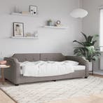vidaXL Slaapbank 80x200 cm stof taupe, Huis en Inrichting, Slaapkamer | Bedden, Eenpersoons, Verzenden, Nieuw, 80 cm