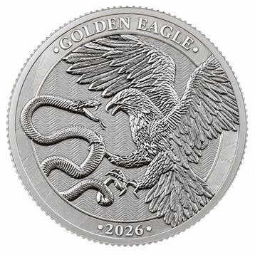 Malta. 0.75 Euro 2026 – Golden Eagle – 1/10 oz Silver Coin –