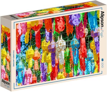 Colorful Lanterns Puzzel (500 stukjes) | Alion Games -, Hobby en Vrije tijd, Verzenden, Nieuw