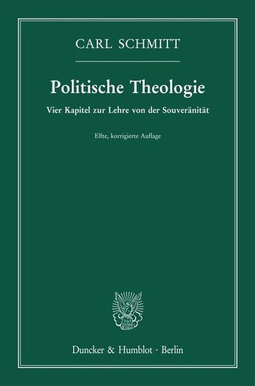 9783428182596 Politische Theologie. Carl Schmitt, Verzenden, Nieuw, Carl Schmitt