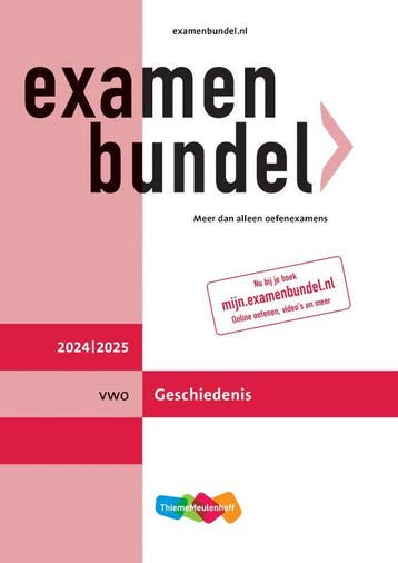 Examenbundel / vwo geschiedenis 2024/2025 - M.M.P.C. Bolink, Verzenden, Zo goed als nieuw, M.M.P.C. Bolink