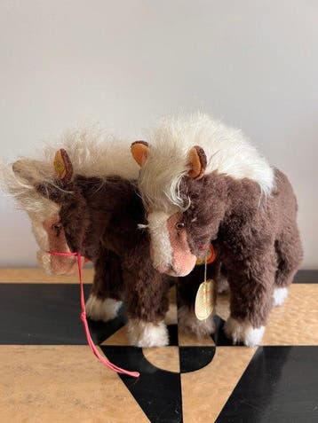 Steiff - Speelgoed Twee paarden ‘Cosy Pony’ - 1960-1970 -