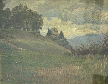 Piero Focardi (1889-1945) - Chiesetta sul monte
