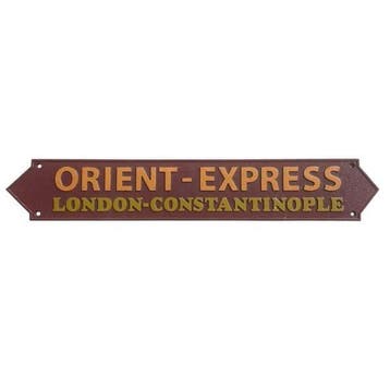 Reclamebord - Oriënt-Express - Gietijzer, Nieuw