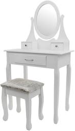 Make-up Tafel Modern Wit | Spiegel | Premium Kwaliteit |..., Huis en Inrichting, Ophalen of Verzenden, Nieuw, Modern; Elegant