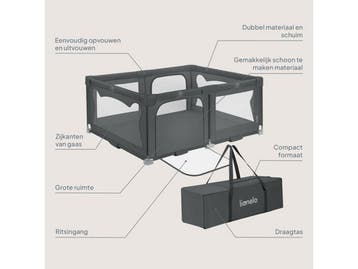 Lionelo Florence Easy Fold - Grondbox - Snel inklapbaar, Kinderen en Baby's, Boxen, Verzenden, Nieuw