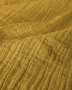 Hydrofiel Katoen Linnenstructuur Oker Geel, Nieuw, Geel