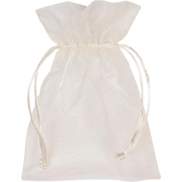 Specipack Organza zakjes - 12x17cm - gebroken wit - 5 stuks, Zakelijke goederen, Partijgoederen en Retail | Verpakking en Verzending