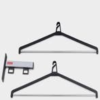Van Esch wandkapstok + 2 hangers, aluminium-zwart, Huis en Inrichting, Ophalen of Verzenden, Nieuw
