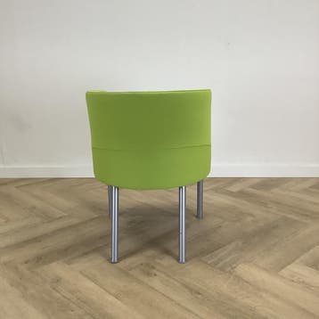 Kinnarps Trix 326 fauteuil , lime groen - Gratis Bezorging, Ophalen of Verzenden, Gebruikt, Stof, Eén
