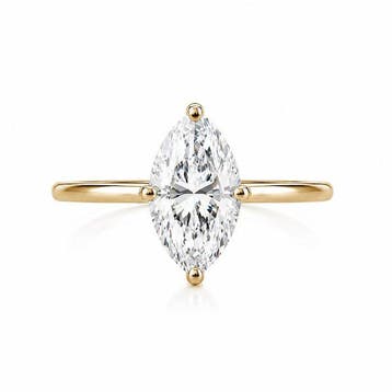 Zonder minimumprijs - Ring - 14 karaat Geel goud - 2.01ct., Sieraden, Tassen en Uiterlijk, Ringen, Nieuw