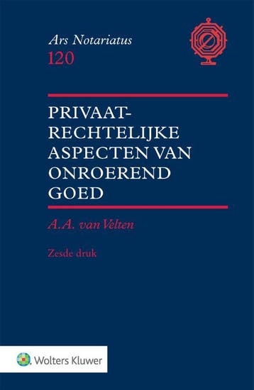 Privaatrechtelijke Aspecten Van Onroerend Goed | A.A. Velten, Ophalen of Verzenden, Nieuw, A.A. Velten