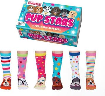 Odd Socks - Kindersokken Pup Stars Multipack Mismatched 3..., Kinderen en Baby's, Verzenden, Nieuw