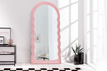 Design wandspiegel WAVE 160cm roze - 43159, Ophalen of Verzenden, Nieuw